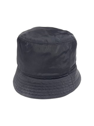 Prada Re-Nylon Bucket Hat Black Enameled Triangle
