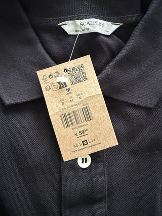 Polo Scalpers Preto Tamanho M