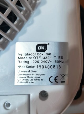 VENTILADOR 3 VELOCIDADES CON PROGRAMADOR