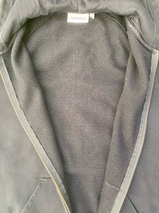 Sudadera Carhartt Negra con Cremallera