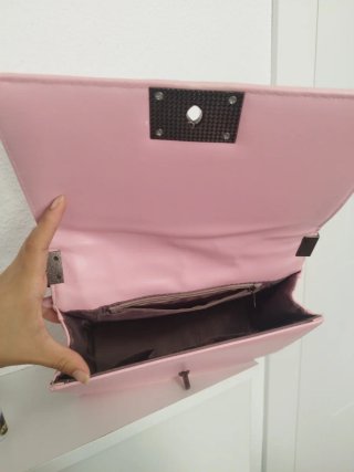 Bolso Clutch Rosa Acolchado