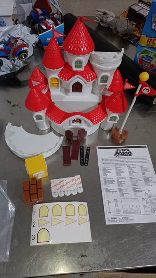 - Nintendo Super Mario Castillo con figura Bowse