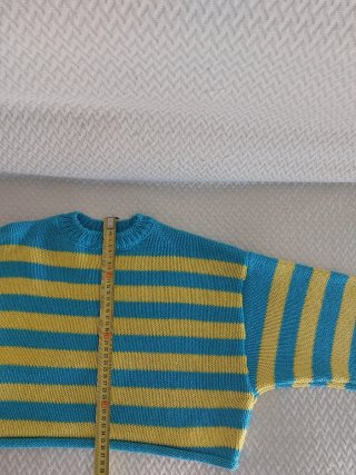 Jersey ZARA rayas azul y amarillo Talla S