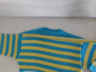 Jersey ZARA rayas azul y amarillo Talla S