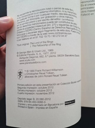 La comunidad del anillo Tolkien