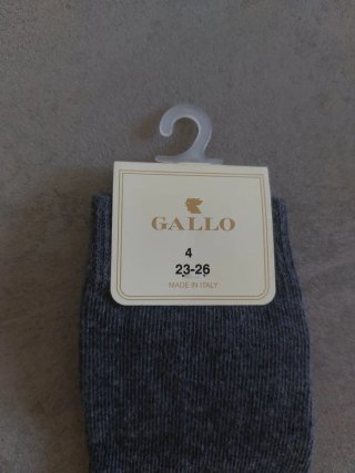 Calzini lunghi Gallo grigi taglia 4 (23-26)