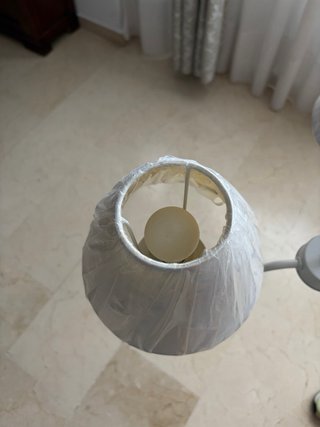 Lámpara colgante clásica 3 luces blanca