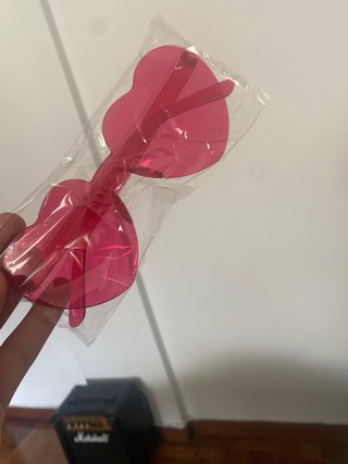 14 Gafas Corazón Rosas