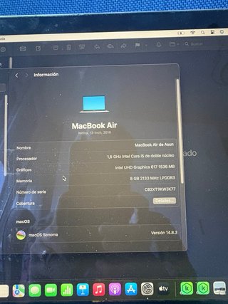MacBook Air 13 Retina 2018 Plata