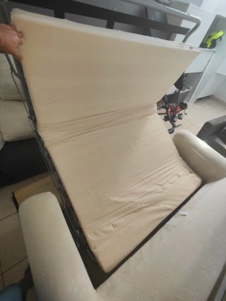 Sofá- cama. Ektorp Ikea Beige Tela.