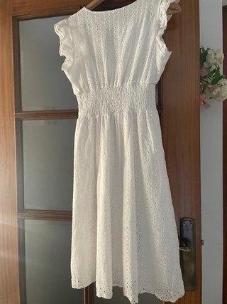 Vestido blanco guipur Talla M
