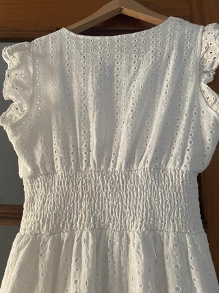Vestido blanco guipur Talla M