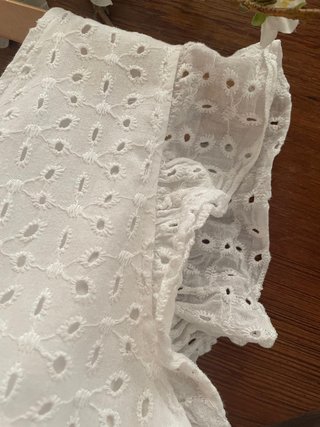 Vestido blanco guipur Talla M