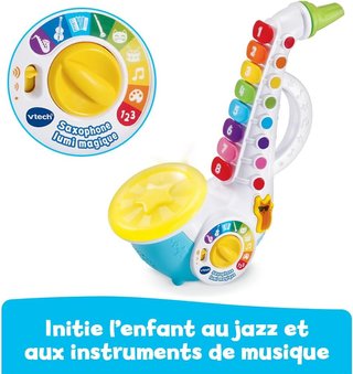 - VTech saxofón interactivo jazz niños
