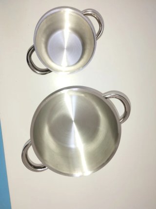 2 Casseruole Acciaio Inox