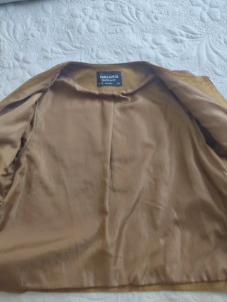 Cazadora Zara ante marrón impecable