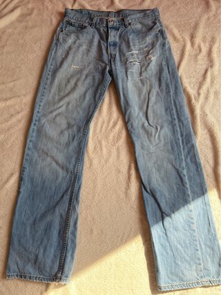 Levi's Jeans Desgastados Azul Claro