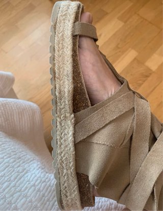 Botas Sandalia Beige