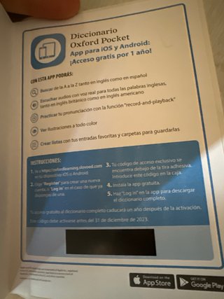 Diccionario Oxford Pocket para estudiantes de i...