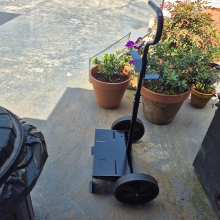 Carro para fumigadora con ruedas