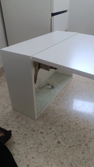 Mueble auxiliar colgante Lillangen blanco