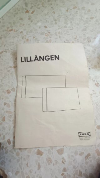 Mueble auxiliar colgante Lillangen blanco