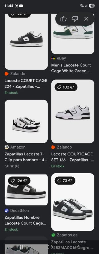 Tenis Lacoste Blanco y Verde
