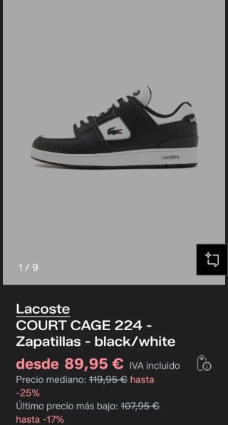 Tenis Lacoste Blanco y Verde