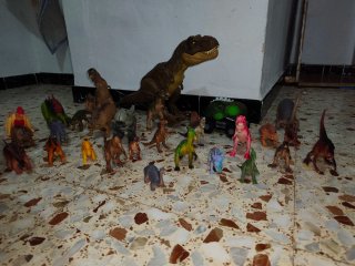 Colección de dinosaurios de juguete