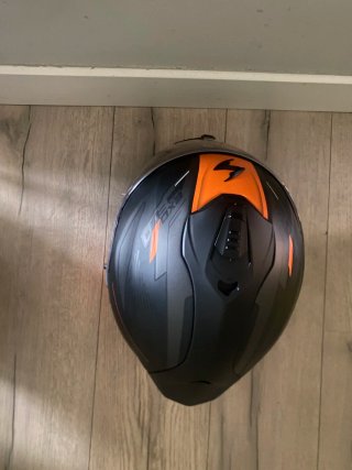 Casco Moto Scorpion Exo Negro mate/Naranja