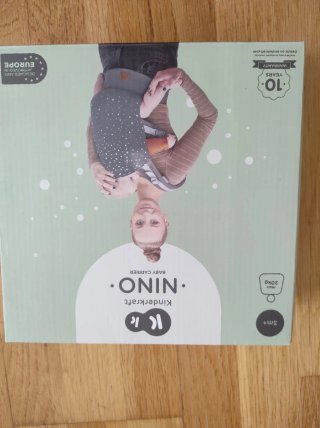 Mochila Portabebés Ergonómica Gris Estrellas