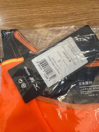Camiseta tirantes Mizuno Mujer Talla L Naranja