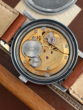 Orologio vintage Enicar Star Jewels black dial