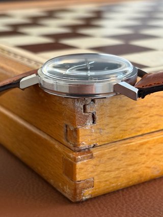Orologio vintage Enicar Star Jewels black dial