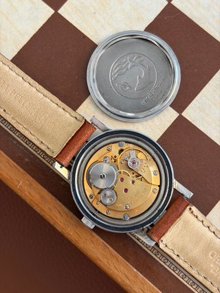 Orologio vintage Enicar Star Jewels black dial