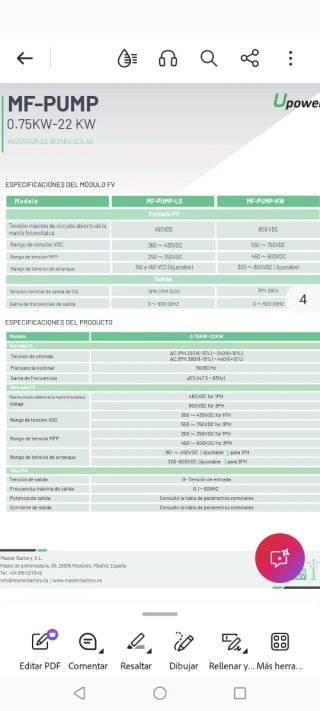 Variador Solar 220V 2.2KW  NUEVOS