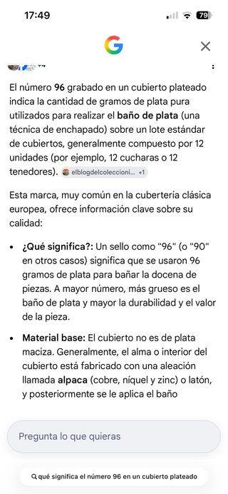 65 Cubiertos Vintage Alpaca baño plata 96 grs