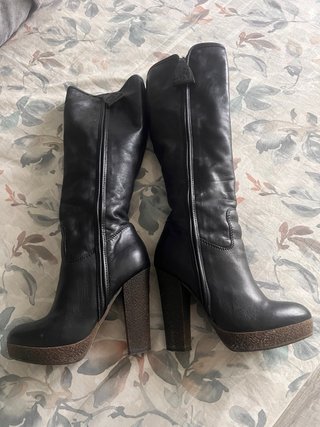 Botas altas piel Miss Sixty negras