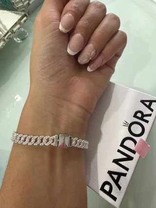 Pulsera Pandora Plata con Circonitas