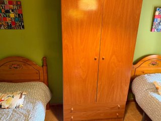 2 cabeceros pino macizo cama 90 cm.