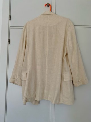 Blazer beige mujer botones