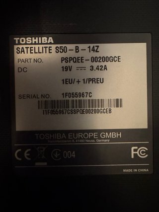 Toshiba Satellite S50-B-14Z Laptop