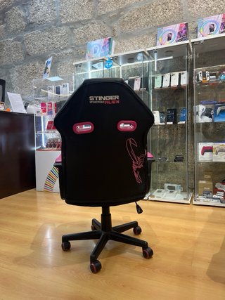 Cadeira Gamer Stinger Rosa e Preta