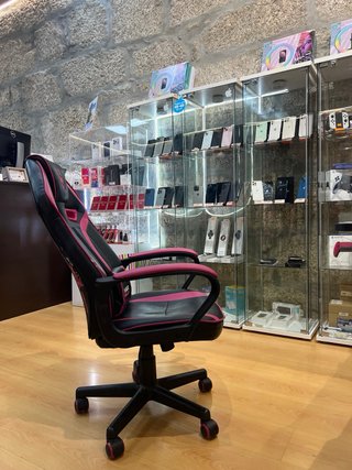Cadeira Gamer Stinger Rosa e Preta
