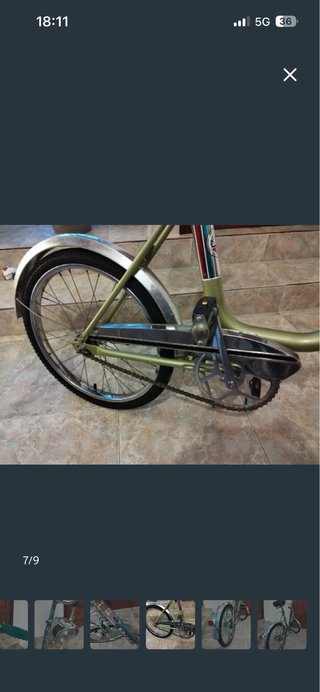 Bicicleta Dixi Clásica Vintage Plegable