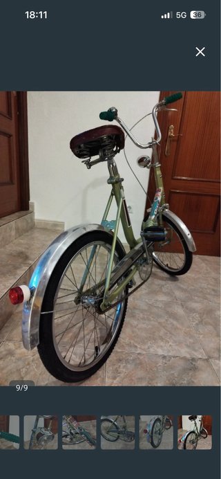 Bicicleta Dixi Clásica Vintage Plegable