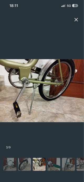Bicicleta Dixi Clásica Vintage Plegable