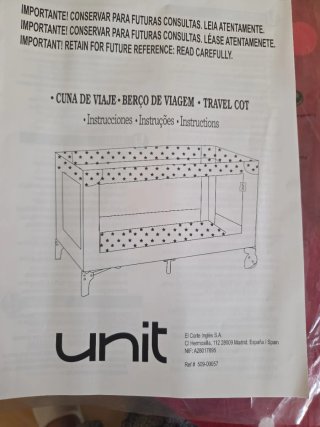 Cuna de viaje plegable para bebé