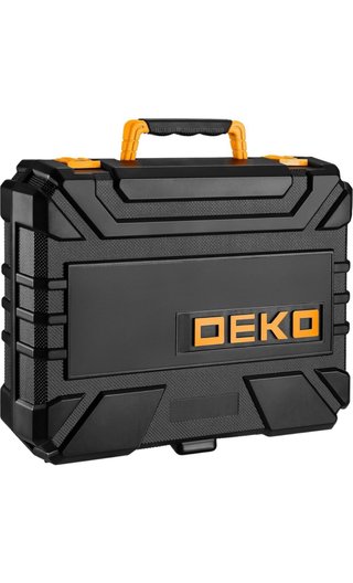 Caja de herramientas con taladro y accesorios