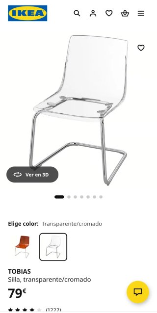Sillas transparentes Ikea